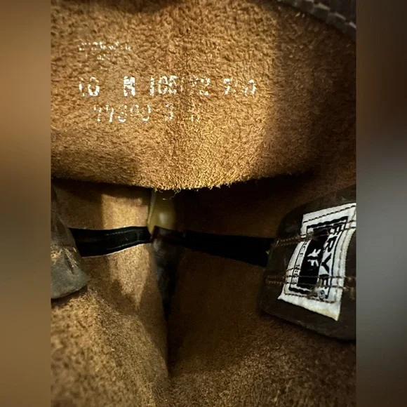 Frye Harness 12R Brown Leather Boots Square Toed Women’s Size 10 M - Picture 10 of 10